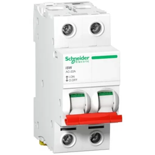 Schneider Electric Fuse Switch Disconnector, 2 Pole, 40A Max Current - A9S66240 product image