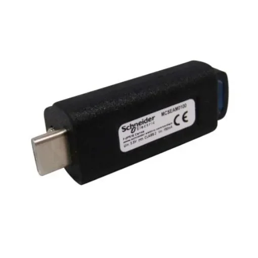 Schneider Electric Straight, Plug-In- Single Port Type Type C IP20 USB Connector - MCSEAM0100 product image