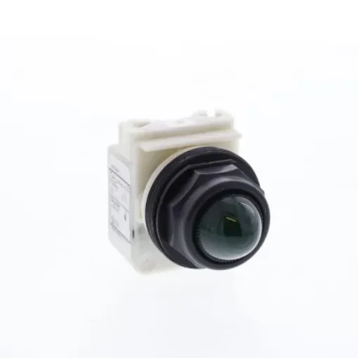 Schneider Electric, 9001SK, Panel Mount Green Incandescent Pilot Light, 30mm Cutout, IP66, Round, 120V - 9001SKP1G9 product image