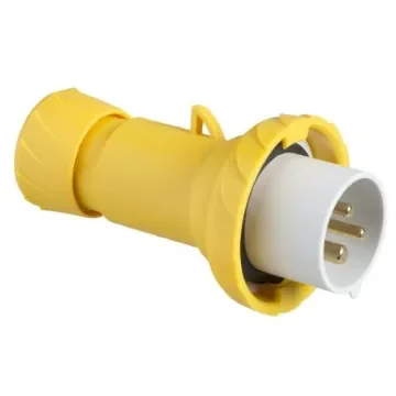 Schneider Electric, PKE IP67 Yellow Plug-In 2P + E Industrial Power Plug, Rated At 16A, 130 V - PKE16M713 product image
