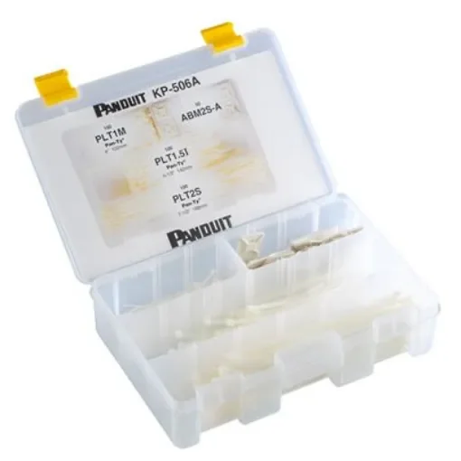 Panduit Cable Tie Kit, Industrial Maintenance Kit, Clear Nylon - KP-506A product image