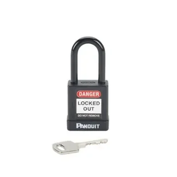 Panduit Black 1-Lock Aluminium, Steel Safety Padlocks, 6.6mm Shackle - PSL-8BL product image