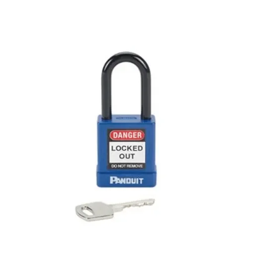 Panduit Blue 1-Lock Aluminium, Steel Lockout Kit, 6.6mm Shackle - PSL-8BU product image