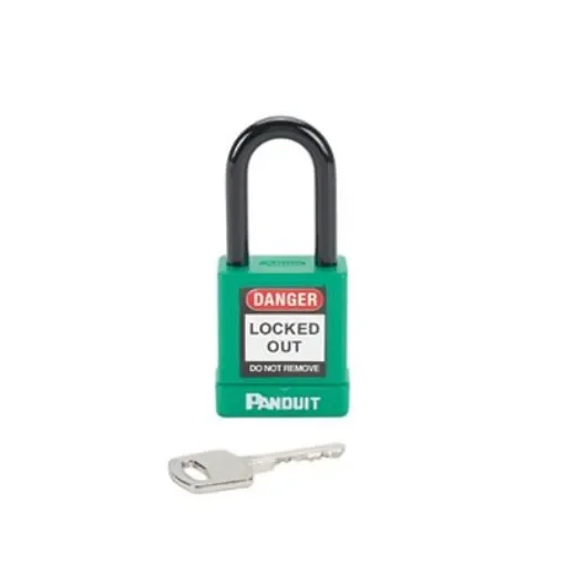 Panduit Green 1-Lock Aluminium, Steel Lockout Kit, 6.6mm Shackle - PSL-8GR product image