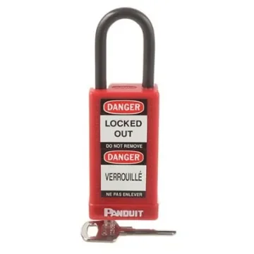 Panduit Red 1-Lock Aluminium, Steel Lockout Kit, 6.6mm Shackle - PSL-8-LB product image
