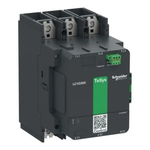Schneider Electric TeSys LC1G Contactor, 130 V Coil, 3-Pole, 385 A, 7.8, NO/NC, 130 V - LC1G265EHES207N product image