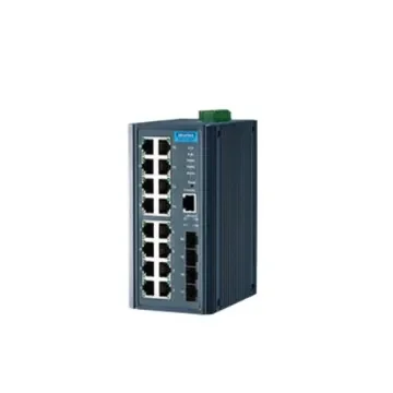 EKI-7720G, Managed 20 Port Industrial Ethernet Switch, RJ-45 product image