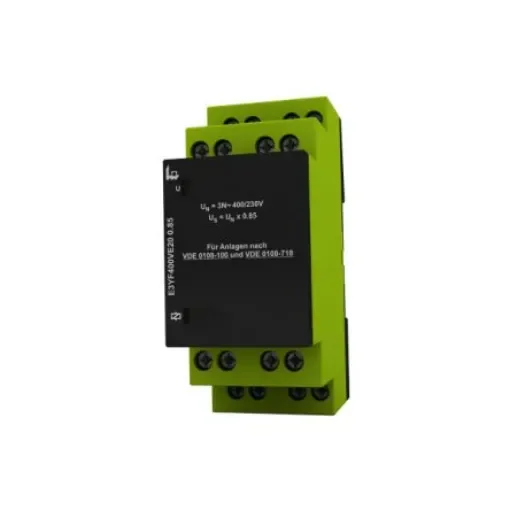 Voltage Monitoring Relay, 1, 3 Phase, DPDT, 400V ac, DIN Rail - E3YF400VE20 0.85 product image