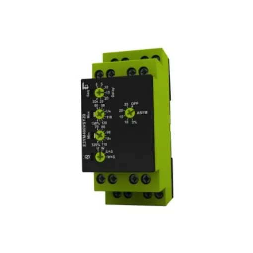 Voltage Monitoring Relay, 1, 3 Phase, DPDT, 400V ac, DIN Rail - E3YM400VSY20 product image