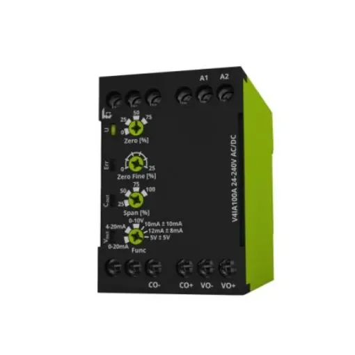 Current Monitoring Relay, 1 Phase, DIN Rail - V4IA100A 24-240V AC/DC product image