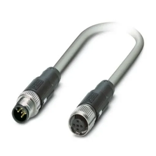 Phoenix Contact Straight Male 5 way M12 to Straight Female 5 way M12 Bus Cable, 1.5m - 1405988 product image