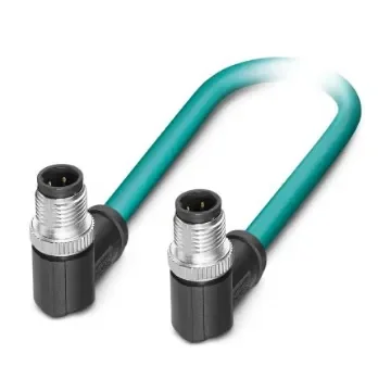 Phoenix Contact1080736, 5m Cat6a, Light Blue M12 to, Shielded Shielded, Terminated Polyurethane Sheath - 1442734 product image