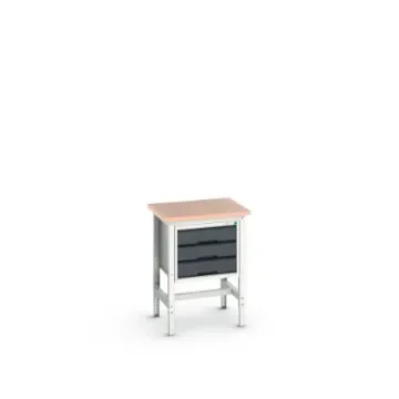 Bott Steel Workbench, 200kg Max Load, Adjustable Height, 930mm x 600mm x 700mm - 16921602.19 product image