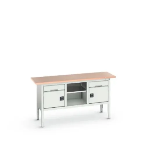 Bott Steel Workbench, 75kg Max Load, Adjustable Height, 930mm x 600mm x 1750mm - 16923021.16 product image