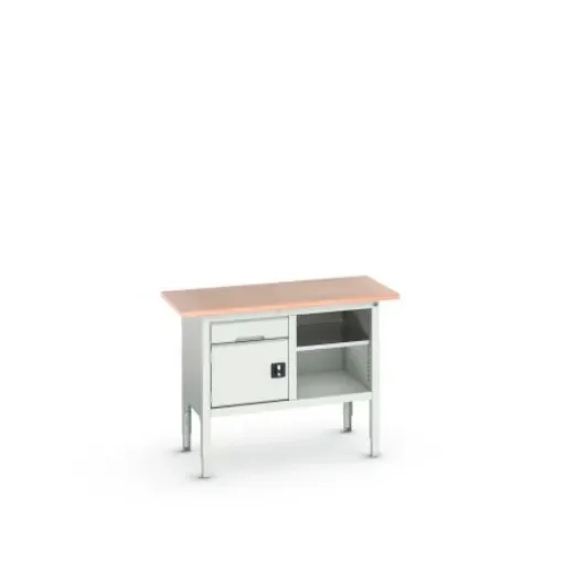 Bott Steel Workbench, 75kg Max Load, Adjustable Height, 930mm x 600mm x 1250mm - 16923000.16 product image