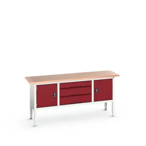 Bott Steel Workbench, 75kg Max Load, Adjustable Height, 930mm x 600mm x 2000mm - 16923032.24 product image