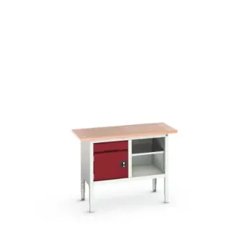 Bott Steel Workbench, 75kg Max Load, Adjustable Height, 930mm x 600mm x 1250mm - 16923000.24 product image