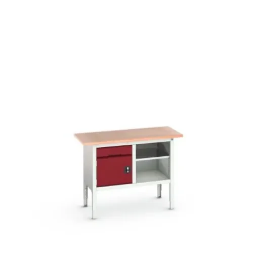 Bott Steel Workbench, 75kg Max Load, Adjustable Height, 930mm x 600mm x 1250mm - 16923000.24 product image