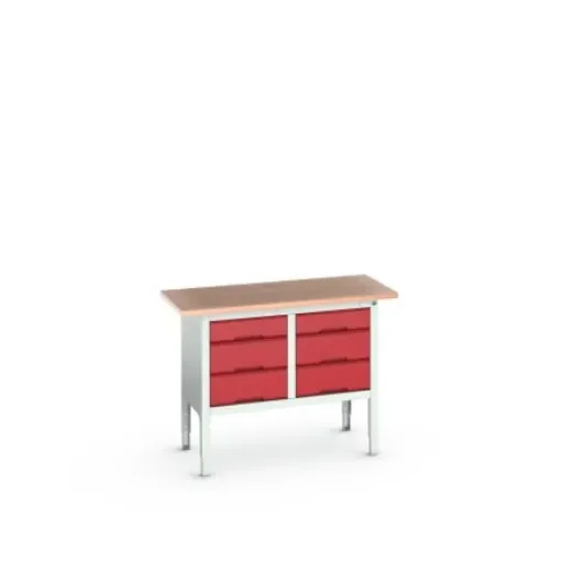 Bott Steel Workbench, 75kg Max Load, Adjustable Height, 930mm x 600mm x 1250mm - 16923004.24 product image