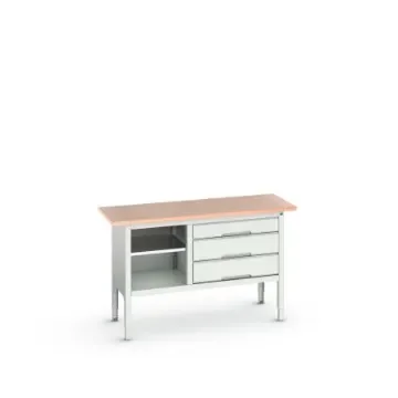 Bott Steel Workbench, 75kg Max Load, Adjustable Height, 930mm x 600mm x 1500mm - 16923013.16 product image