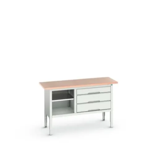 Bott Steel Workbench, 75kg Max Load, Adjustable Height, 930mm x 600mm x 1500mm - 16923013.16 product image