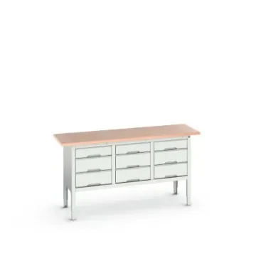 Bott Steel Workbench, 75kg Max Load, Adjustable Height, 930mm x 600mm x 1750mm - 16923023.16 product image