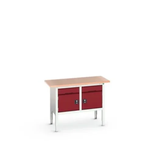 Bott Steel Workbench, 75kg Max Load, Adjustable Height, 930mm x 600mm x 1250mm - 16923001.24 product image