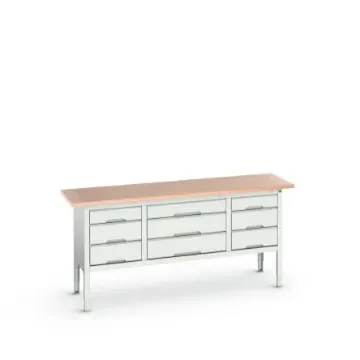 Bott Steel Workbench, 75kg Max Load, Adjustable Height, 930mm x 600mm x 2000mm - 16923033.16 product image