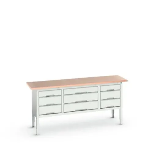 Bott Steel Workbench, 75kg Max Load, Adjustable Height, 930mm x 600mm x 2000mm - 16923033.16 product image