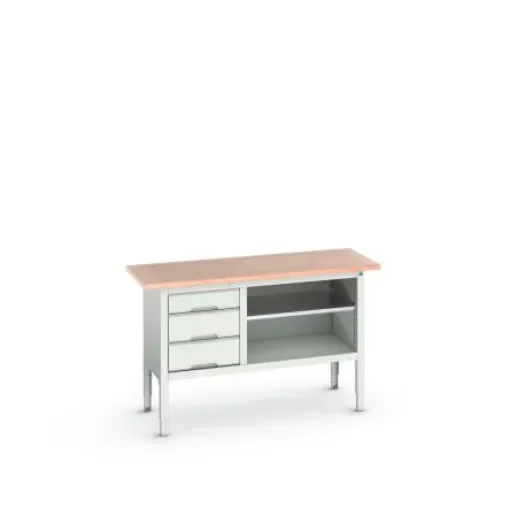 Bott Steel Workbench, 75kg Max Load, Adjustable Height, 930mm x 600mm x 1500mm - 16923012.16 product image