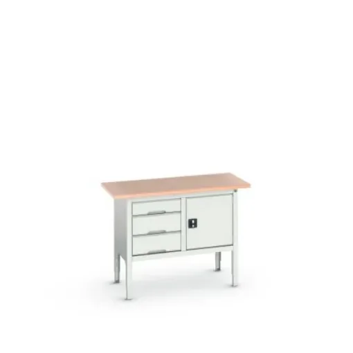 Bott Steel Workbench, 75kg Max Load, Adjustable Height, 930mm x 600mm x 1250mm - 16923003.16 product image