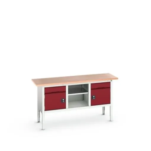 Bott Steel Workbench, 75kg Max Load, Adjustable Height, 930mm x 600mm x 1750mm - 16923021.24 product image