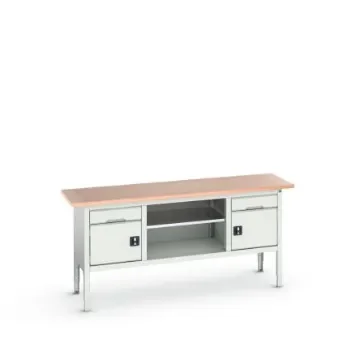 Bott Steel Workbench, 75kg Max Load, Adjustable Height, 930mm x 600mm x 2000mm - 16923031.16 product image