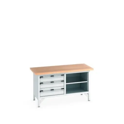 Bott 41002166.16V Sheet Steel Workbench, 840mm x 750mm x 1500mm product image