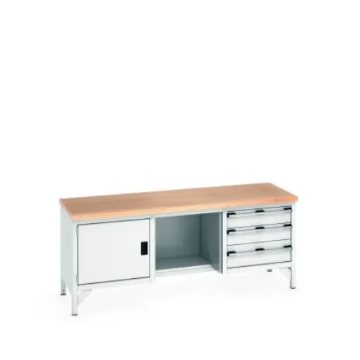 Bott 41002070.16V Sheet Steel Workbench, 840mm x 750mm x 2000mm product image