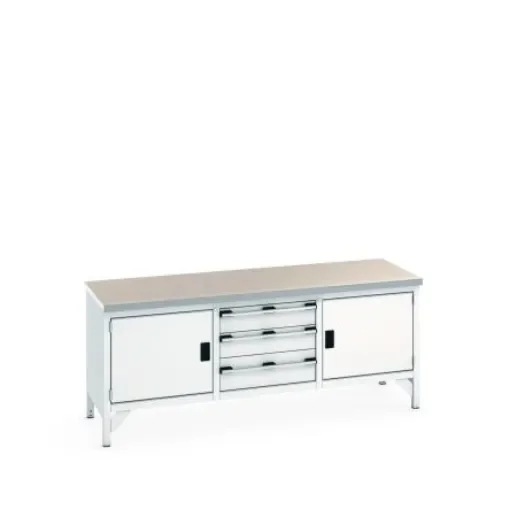 Bott 41002057.16V Sheet Steel Workbench, 840mm x 750mm x 2000mm product image