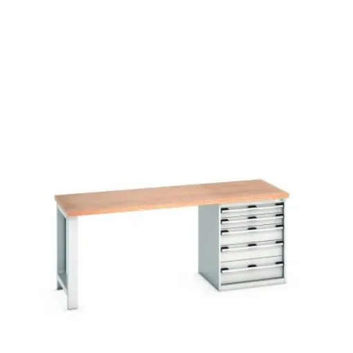 Bott 41003229.16V Sheet Steel Workbench, 840mm x 750mm x 2000mm product image