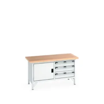 Bott 41002025.16V Sheet Steel Workbench, 840mm x 750mm x 1500mm product image
