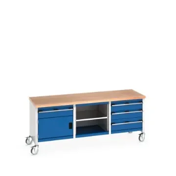 Bott 41002127.11V Portable Sheet Steel Workbench, 840mm x 750mm x 2000mm product image