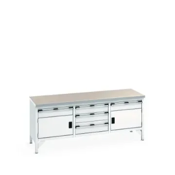 Bott 41002066.16V Sheet Steel Workbench, 840mm x 750mm x 2000mm product image