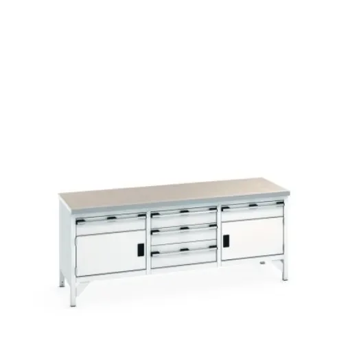 Bott 41002066.16V Sheet Steel Workbench, 840mm x 750mm x 2000mm product image