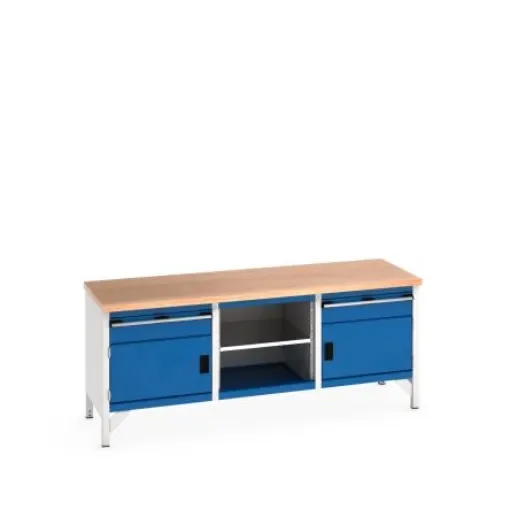 Bott 41002052.11V Sheet Steel Workbench, 840mm x 750mm x 2000mm product image