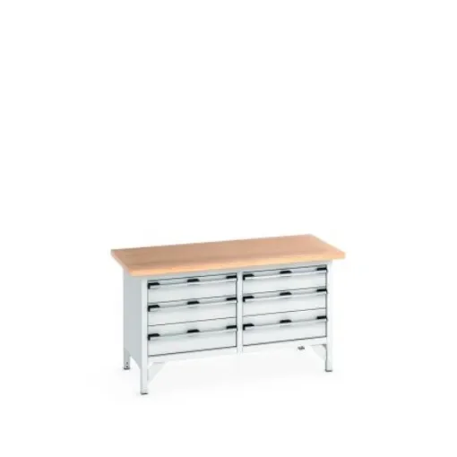 Bott 41002031.16V Sheet Steel Workbench, 840mm x 750mm x 1500mm product image
