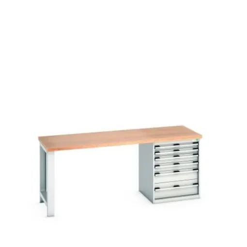 Bott 41003235.16V Sheet Steel Workbench, 840mm x 750mm x 2000mm product image
