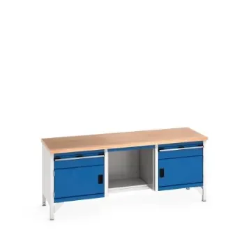 Bott 41002067.11V Sheet Steel Workbench, 840mm x 750mm x 2000mm product image