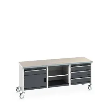 Bott 41002129.19V Portable Sheet Steel Workbench, 840mm x 750mm x 2000mm product image