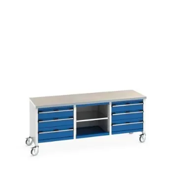 Bott 41002132.11V Portable Sheet Steel Workbench, 840mm x 750mm x 2000mm product image