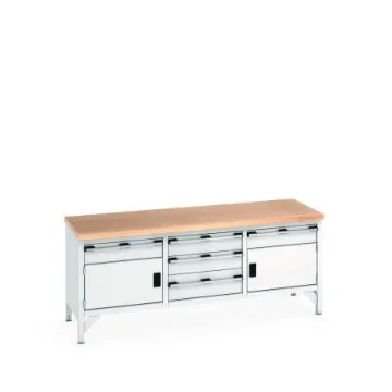 Bott 41002064.16V Sheet Steel Workbench, 840mm x 750mm x 2000mm product image