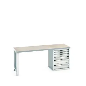 Bott 41003237.16V Sheet Steel Workbench, 840mm x 750mm x 2000mm product image