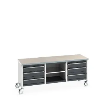 Bott 41002132.19V Portable Sheet Steel Workbench, 840mm x 750mm x 2000mm product image